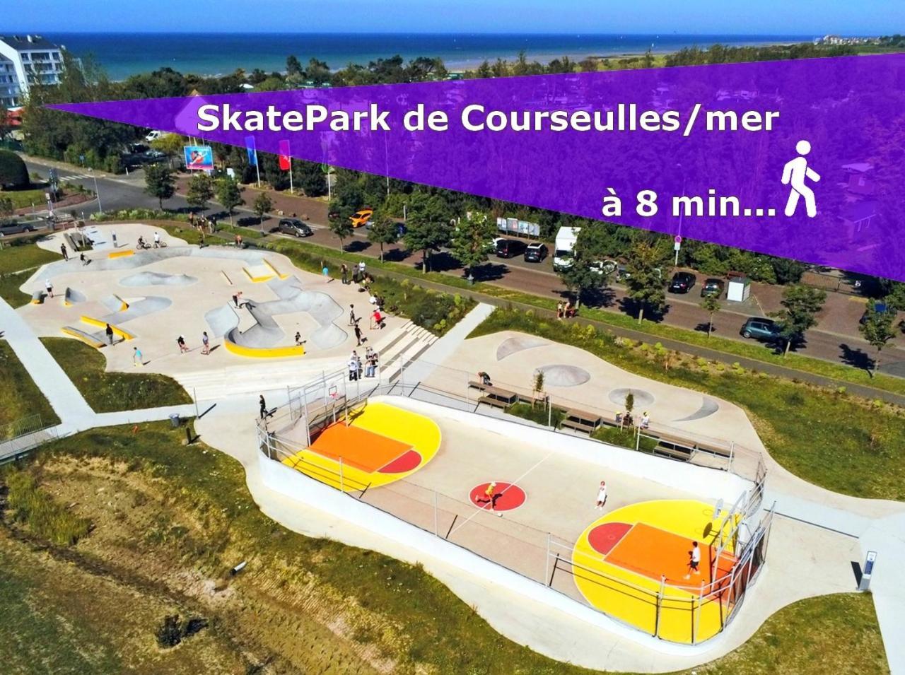 Studio Proche Plage - Parking Gratuit Et Prive - Terrasse Et Petit Jardin Cloture Курсел-сюр-Мер Екстериор снимка